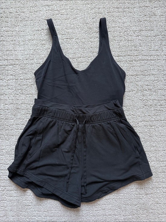 lululemon athletica Pants - lululemon athletica Black Athletic Set with Drawstring Shorts